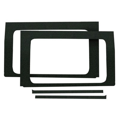 2018-2022 Jeep Wrangler JL 4 Door Side Window Sound Barrier Kit Black 4 Pieces