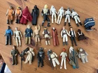 Vintage Kenner Star Wars (1977–1983) figures, and display box
