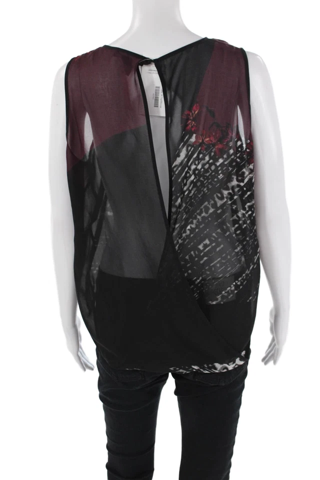 Женская майка Kenneth Cole New York без рукавов с геометрическим узором черная размер M - Изображение 3 из 4