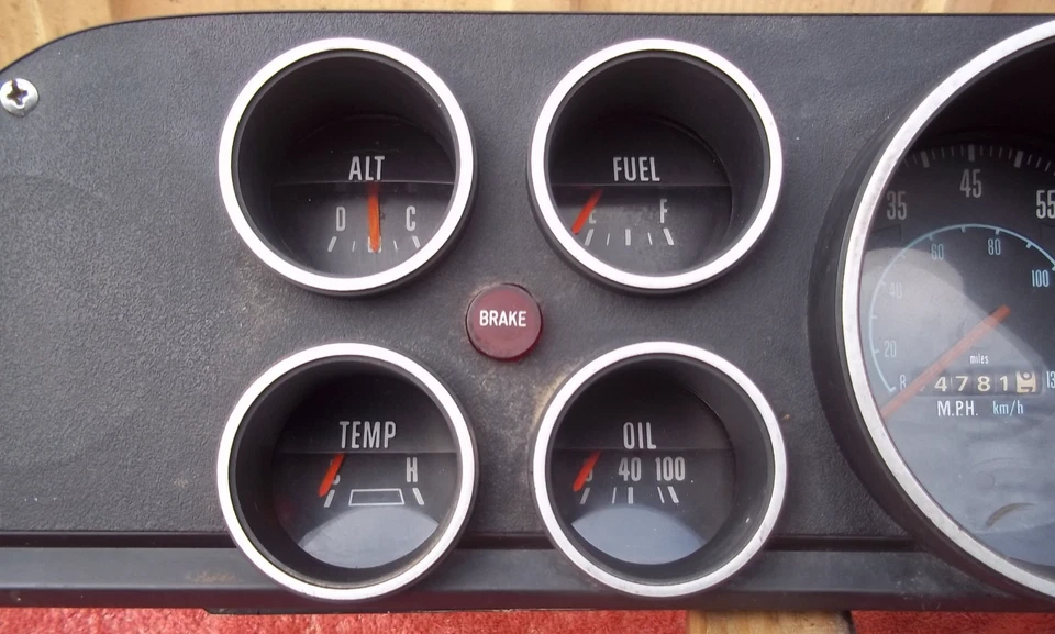 Cuadro de instrumentos Dodge Truck D 100 W100 1972,73,74 OEM metal probado Foto 2 de 4