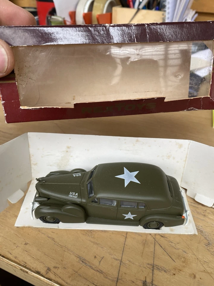 Rextoys: Cadillac V16 berlina militare statunitense oliva Con Box - Immagine 3 di 4