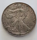 2007 Tarnished AMERICAN EAGLE .999 American Silver Eagle FINE SILVER USA .999 Ag
