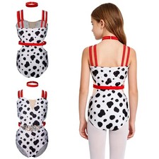 Girls Bodysuit Dancewear Jumpsuit Costume Leotard Ballroom Dance Competition
