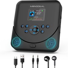 Monodeal CD Player محمول مع TFT شاشة, 2024 أسود