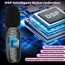 Wireless Voice Amplifier with Lavalier Microphone Portable Rechargeable Clip On