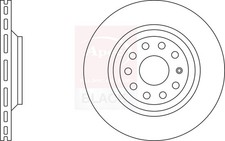 2x Brake Discs Pair Vented fits VW ATLAS CA1 3.6 Rear 2019 on CDVD 310mm Set New