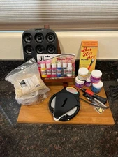 Melting wax mixed media art bundle