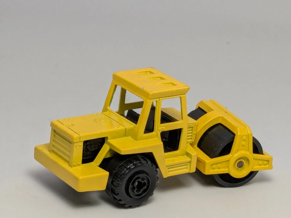 Vintage Majorette Yellow Road Roller Truck Toy #226 France Diecast - Image 2 of 4