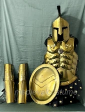300 Movie Muscle Jacket Costume Medieval Greek Warrior Costume, Tariff free