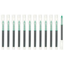 12Pcs Gel Ink Pens, 0.5mm Liquid Ink Rollerball Pens, Green