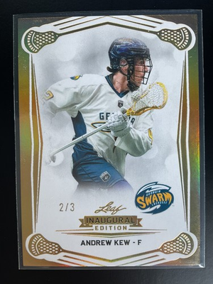 #ad Andrew Kew 2025 Leaf National Lacrosse League NLL Holo Gold Card #2 3 $17.50