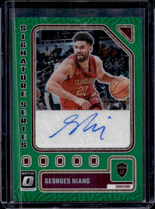 2023-24 Panini Donruss Optic Georges Niang Signature Series Green Auto #SS-NIA