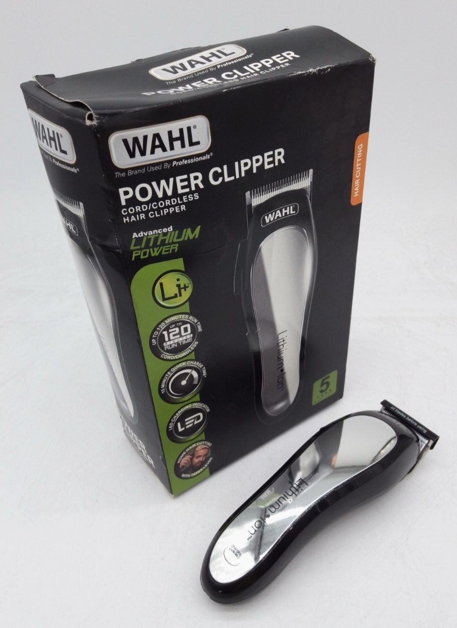 Wahl Power 79600-807 Cordless Hair Clipper 120min Runtime + 12 attachments