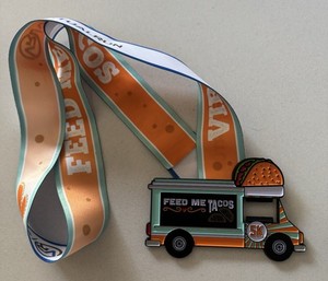 Feed Me Tacos/Taco Truck 5k Running Medal