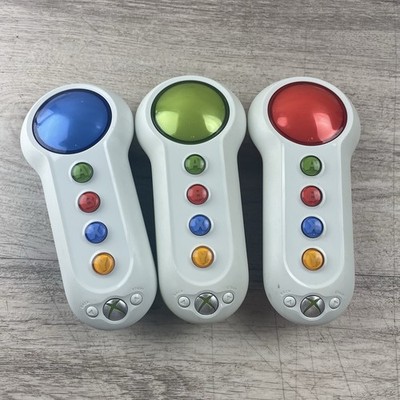 Microsoft Xbox 360 Big Button Pad Set of 3 Wireless Controllers Untested