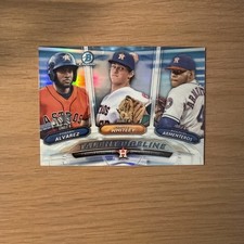 Yordan Alvarez - 2018 Bowman Chrome Talent Pipeline #TP-HOU Houston Astros Refra
