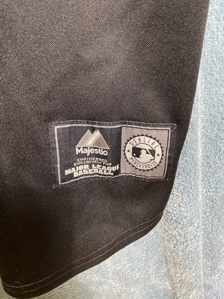 VTG Yadier Molina St. Louis Cardinals Majestic Men's L/XL Black Camo Jersey MLB - Image 2 of 4