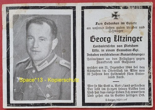 Death Picture Strasbourg Kehl / Haut-Rhin France 1944 WH Company North Wind