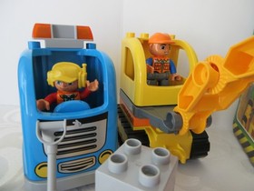 Lego Duplo Construction Lot, 10812, 10931, TRUCKS EXCAVATORS, COMPLETE, EXCELLEN