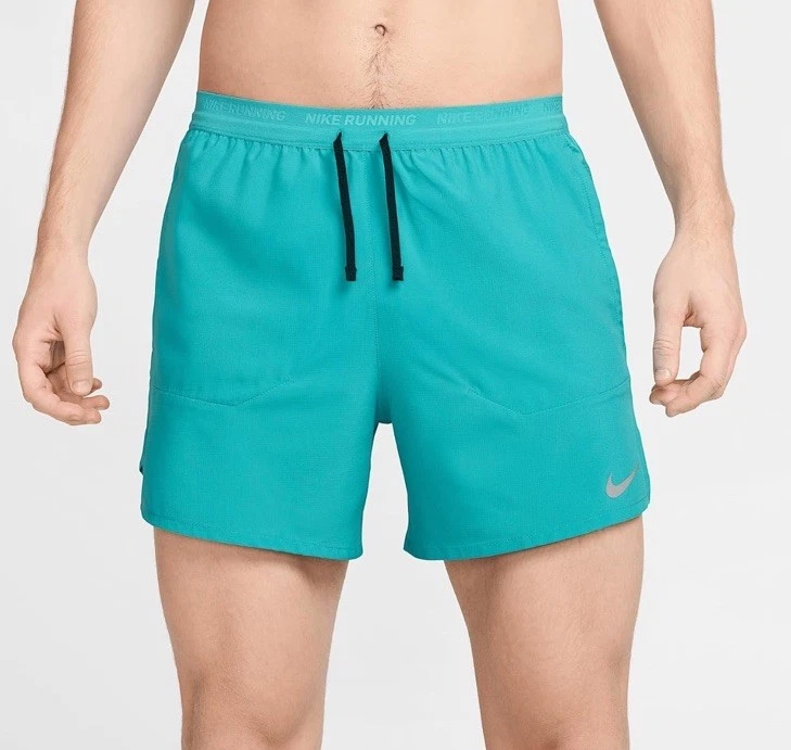 $65 Nike Men’s Stride DriFit 5" 2-in-1 Running Shorts FN2992- Cactus Teal- Small
