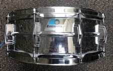 Ludwig 14x5 LM400 Supraphonic Snare Drum 1970s Blue Olive Badge Vintage 