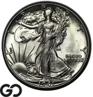 1941-S Walking Liberty Half Dollar, Lustrous Choice Gem BU++ Better Date