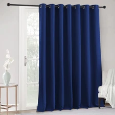 RYB HOME Blackout Backdrop Curtains - Total Privacy Vertical Blind Curtain fo...