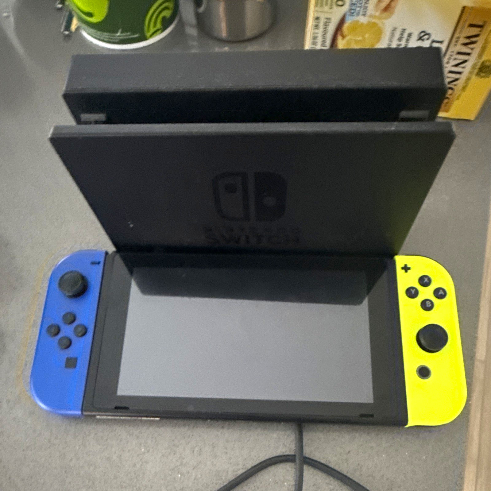 Nintendo Switch Handheld System Console w/ Dock Blue & Yellow Joy-Con Wi-Fi