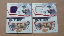 (2)-2003-FLEER AUTHENTIX-RANDY MOSS AUTHENTIX GAME WORN JERSEYS