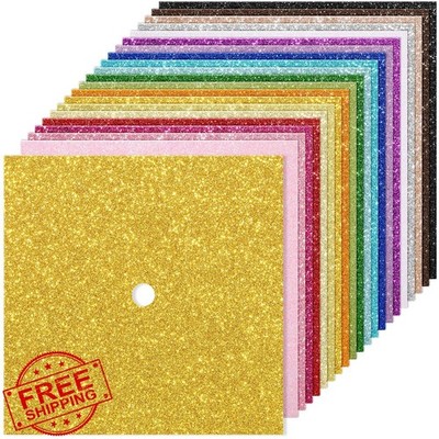 Gersoniel 24 Sheets Glitter Graduation Cap Decor Cardstock Crafts