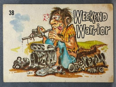 1969 Donruss Odd Rods Stickers #38 Weekend Warrior