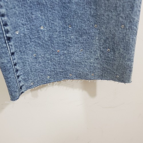 Democracy Wit Wisdom "Ab" Soluzione Bennet Stivaletto a malapena Jeans Strass Nuovo con etichette 20W - Foto 6 di 13