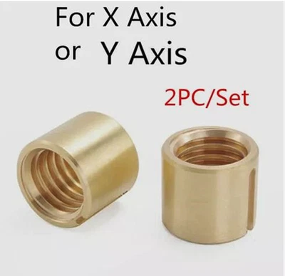XINCHENDA-LTD 2pc/Set Bridgeport Milling Machine Brass Cross Feed Copper Nut YX Axis Mill Tool