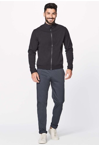 Lululemon Sojourn Jacket Mens Size S 40 Chest Full Zip Black LM4616S - Picture 4 of 23