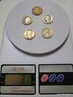 $1.25 face value Lot of 5 Coins WASHINGTON 90% SILVER QUARTERS Standing Liberty