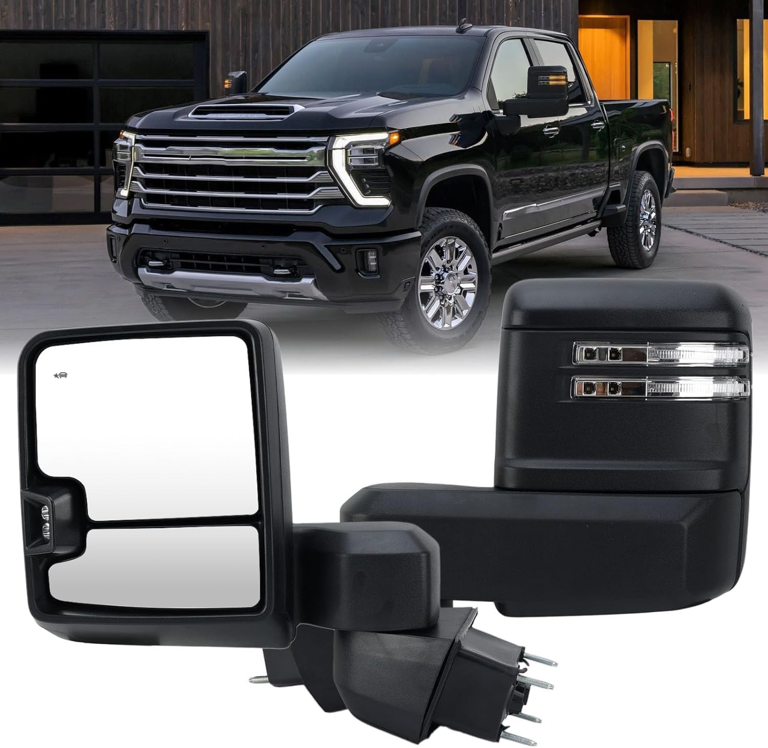 Driver Side Mirror for 2019 2020 2021 2022 2023 Chevy Silverado GMC Sierra 2500H