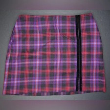 Vintage 2000s The Limited Wool Plaid Mini Skirt Size 6 Made in Italy