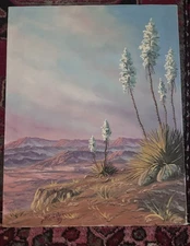 Original Painting On Canvas Southwestern Scene Signed Art