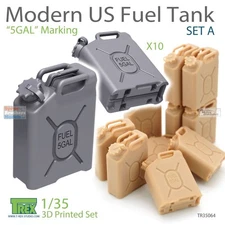 TRXTR35064 1:35 TRex - Modern US Fuel Tank Set A ('5GAL' Marking)