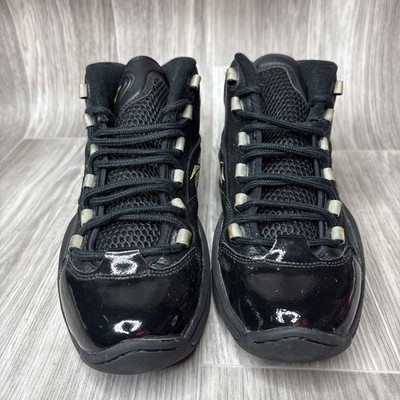 Reebok Question Mid Allen Iverson New Years Eve Black Gold Size 9