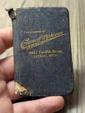 Cream Of Michigan Cafe Detroit Michigan MI Mini Book John Vagiates WW2 1942 