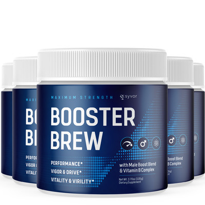 (5 Pack) Booster Brew Powder Support For Weight Management & Fitness 150 Serving