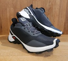 Salomon Alphacross Black/White/Monument Trail Trainers Running 408045 - UK 5.5
