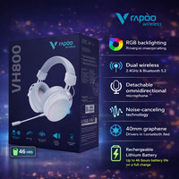 Rapoo VH800 Wireless Gaming PC Laptop PS5 Headset 2.4Ghz Bluetooth Headphones