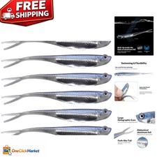 Realistic Swim Jerk Shad Lures 6PCS - Perfect for Bass, Trout & Walleye Fishing