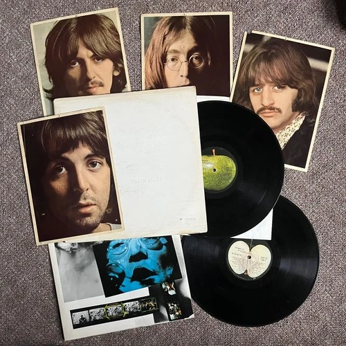 "The Beatles" White Album Original Numbered w/ Photos & Poster 1968 Apple 2 LP