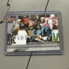 JACOB BATTAGLIA autographed SIGNED '24/25 Upper Deck CHL card  NY RANGERS