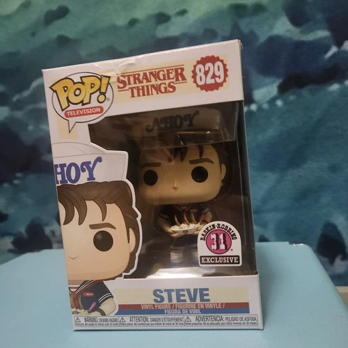 Funko Pop! Steve Stranger Things Baskin Robbins Exclusive #829 damaged box