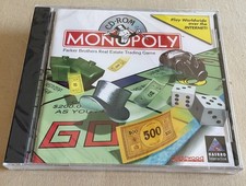 MONOPOLY CD-ROM PC Windows Mac GAME Hasbro Interactive 3D Factory SEALED Vtg New