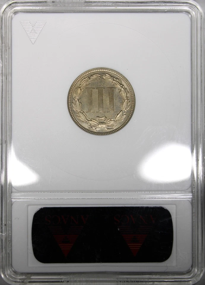 1882 Proof Three Cent Nickel ANACS PR67 Soapbox Holder Low Mintage - Image 3 of 4